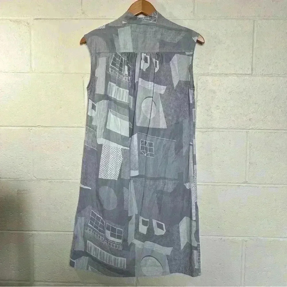 Language Of The Birds Cotton V-Neck Dress-Extra Small - Picture 2 of 7